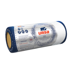 Утеплитель стекловолоконный URSA фольгированный 15 кв.м. 12500*1200*50 мм