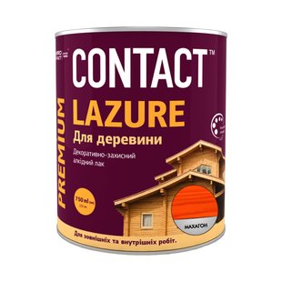 Лак деревозахисний ЛАЗУР Contact черешня 0,75 л