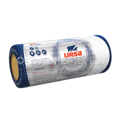Утеплювач скловолоконний URSA фольгований 15 кв.м. 12500 * 1200 * 50 мм