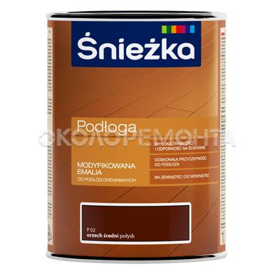 Эмаль для пола Sniezka Podloga орех средний P02 2,5 л