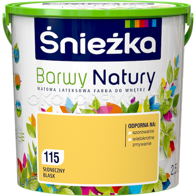 Краска интерьерная латексная Sniezka Barwy Natury 117 лунная ночь 5 л