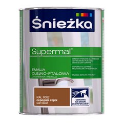 Емаль олійно-фталева Sniezka Supermal білий матовий ( F100 ) 2,5 л