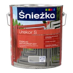 Грунтовка антикоррозионная Sniezka Urekor S для стальных и чугунных элементов черная 0,8 л