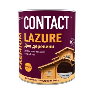 Лак деревозахисний ЛАЗУР Contact черешня 0,75 л