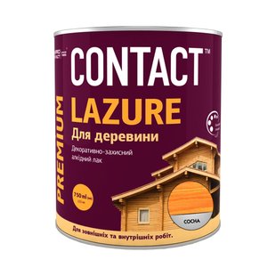 Лак деревозахисний ЛАЗУР Contact черешня 0,75 л