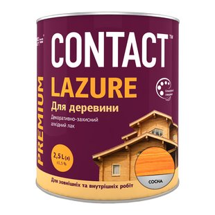 Лак деревозахисний ЛАЗУР Contact черешня 0,75 л