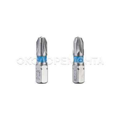 Отвертки и отверточные насадки Комплект отверточных насадок PZ3 1/4"*25мм, S2, уп. 2шт., STORM INTERTOOL VT-0222