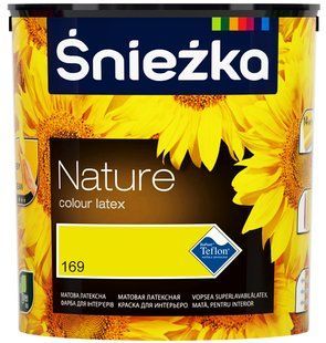 Краска интерьерная латексная Sniezka Nature 137T поле подсолнухов 2,5 л