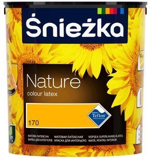 Краска интерьерная латексная Sniezka Nature 137T поле подсолнухов 2,5 л
