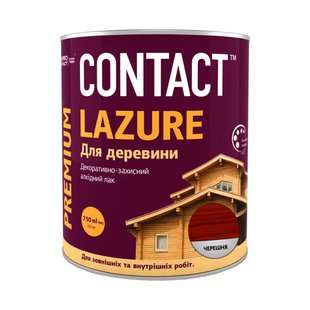 Лак деревозахисний ЛАЗУР Contact черешня 0,75 л