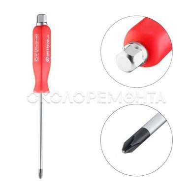 Отвертки и отверточные насадки Отвертка ударная PH2*125 мм, Cr-V INTERTOOL HT-0488