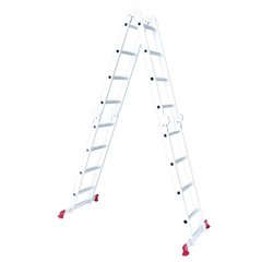 Лестницы и стремянки Лестница алюминиевая мультифункциональная трансформер 4x4 ступ. 4,62 м INTERTOOL LT-0029