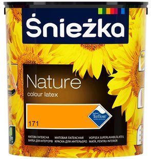 Краска интерьерная латексная Sniezka Nature 137T поле подсолнухов 2,5 л