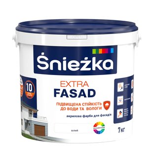 Фарба фасадна акрилова Sniezka Extra Fasad біла 14 кг