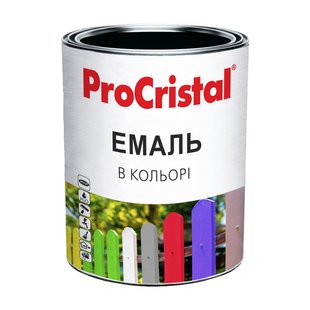 Эмаль акриловая ProCristal ИР-116 черная RAL 9005 0,8 л