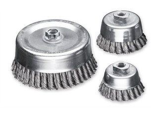 Щітки для УШМ Щітка чашкова 75 мм M14 Lessmann (483217)