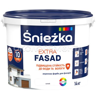 Краска фасадная акриловая Sniezka Extra Fasad белая 14 кг