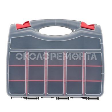Ящики и сумки для инструментов Органайзер пластиковый, 15", 2 в 1, 380x290x80 мм INTERTOOL BX-4005