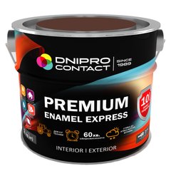 Эмаль быстровысыхающая Dnipro Contact Premium Express шоколадная 2 кг