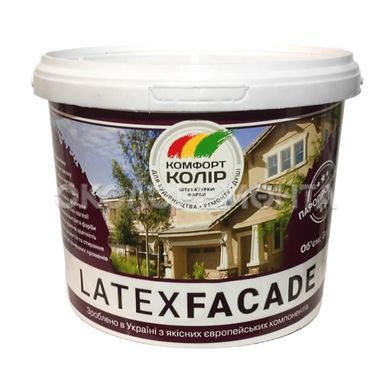 Краска фасадная латексная КОМФОРТ КОЛІР LatexFacade белая 12,6 кг