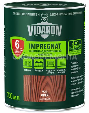 Пропитка для дерева Импрегнат Vidaron V25 орех 0,7 л