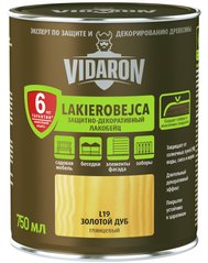 Лак тонирующий деревозащитный Лакобейц Vidaron L21 темный грецкий орех 0,75 л