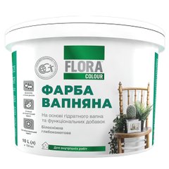 Краска известковая FLORA Сolour белая 12,6 кг