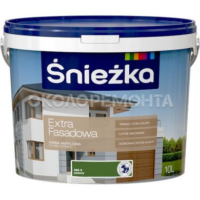 Краска фасадная акриловая Sniezka Extra Fasadowa 307C графитовый 10 л