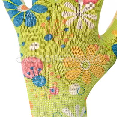Перчатки Перчатки садовые с нитриловым покрытием 8" зеленые INTERTOOL SP-0163