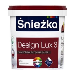 Фарба латексна для інтер'єрів Sniezka Design Lux 3 біла 10л