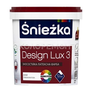 Краска латексная для интерьеров Sniezka Design Lux 3 белая 10 л