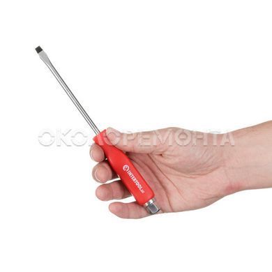 Отвертки и отверточные насадки Отвертка ударная SL6*125 мм, Cr-V INTERTOOL HT-0483