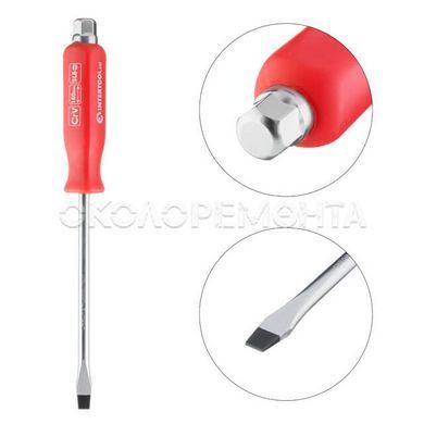 Отвертки и отверточные насадки Отвертка ударная SL8*150 мм, Cr-V INTERTOOL HT-0484