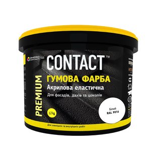 Краска резиновая CONTACT светло-зеленая (RAL 6018) 1,2 кг