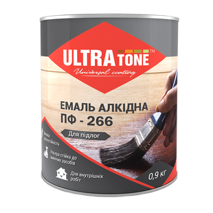 Емаль для підлоги ПФ-266 ULTRAtone червоно-коричнева 2,8 кг