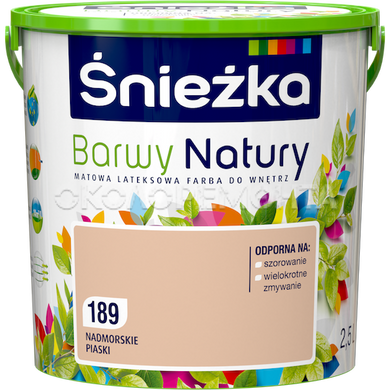 Фарба інтер'єрна латексна Sniezka Barwy Natury 117 місячна ніч 5 л