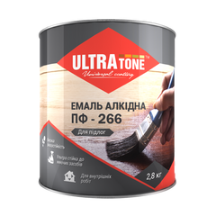 Емаль для підлоги ПФ-266 ULTRAtone червоно-коричнева 2,8 кг