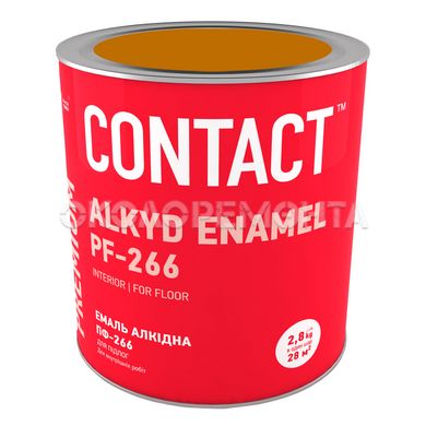 Эмаль для пола ПФ-266 Днепр-Контакт желто-коричневая 0,9 кг