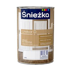 Краска грунтующая для древесины Sniezka Urekor D белая 1 л