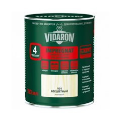 Пропитка-грунт для древесины с биозащитой Импрегнат Vidaron V01 бесцветный 2,5 л