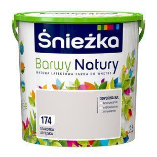 Фарба інтер'єрна латексна Sniezka Barwy Natury 117 місячна ніч 5 л