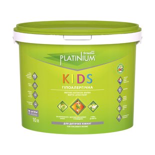 Фарба латексна для дитячіх кімнат Sniezka PLATINIUM KIDS біла 1 л