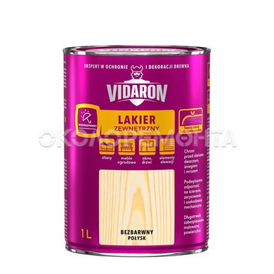 Лак зовнішній для деревини Vidaron безбарвний глянець 0,75 л