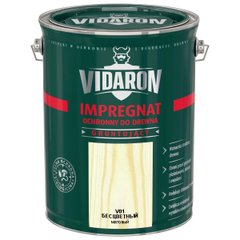 Пропитка-грунт для древесины с биозащитой Импрегнат Vidaron V01 бесцветный 9 л