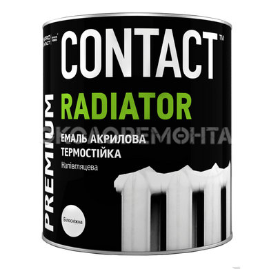 Эмаль акриловая для радиаторов CONTACT белая 2,5 л
