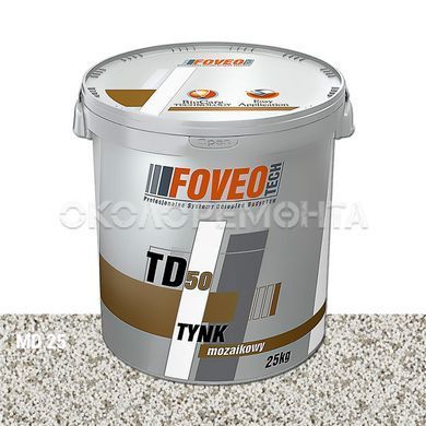 Мозаичная штукатурка FOVEO TECH TD50 зерно MS 99 (1,0 -1,6 мм) 25 кг