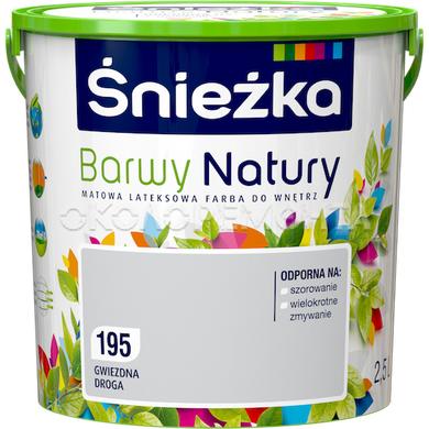 Фарба інтер'єрна латексна Sniezka Barwy Natury 117 місячна ніч 5 л