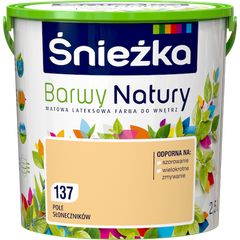 Краска интерьерная латексная Sniezka Barwy Natury 171 молочный хлопок 2,5 л