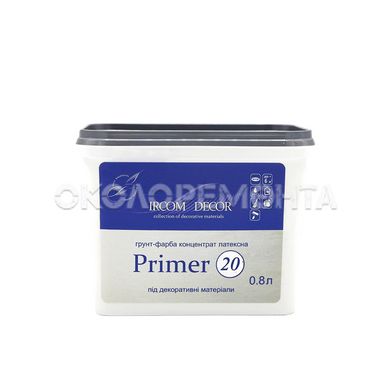 Грунт-фарба для декоративних матеріалів Primer 20 Ircom Decor біла 2,5 л