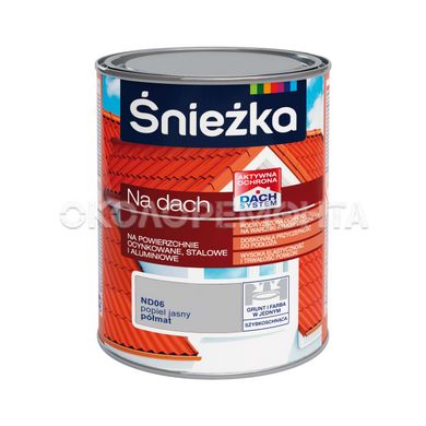 Краска для оцинкованных, алюминиевых и стальных поверхностей Sniezka Na Dach RAL8017 темно-коричневый 0,75 л